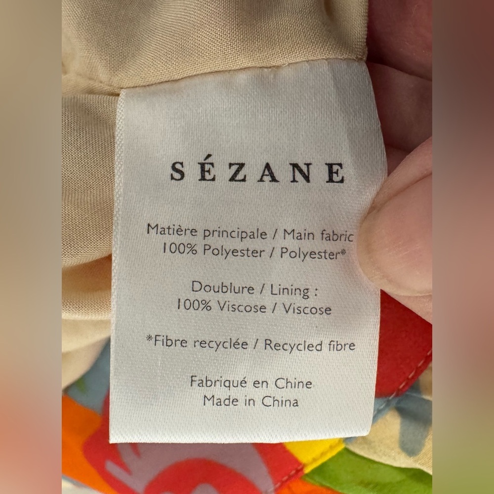 Sezane Dilo Jupe 70s Floral Pleated Midi Skirt Bright Artsy Boho Sz FR 36 US SM - Picture 8 of 9